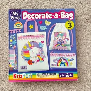Krafun Decorate Your Own Unicorn Bag for Girls 5 And Up Gift Princess